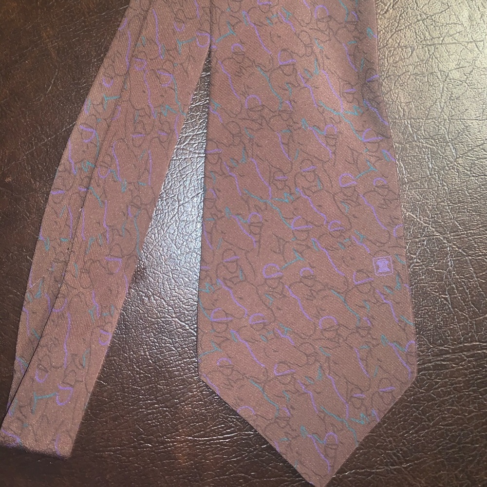 Celine jockey and horse print tie